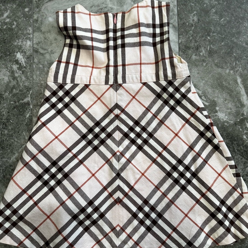 Burberry Kids Formal Dress - Cream, Black, Red - Picture 2 of 2